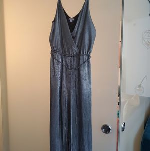 Silver Metallic Jumpsuit